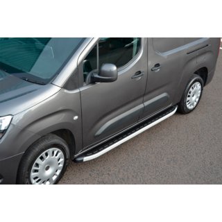 Боковые Подножки Fullmond (2 шт., Алюминий) Fiat Doblo III 2023- гг. фото 2