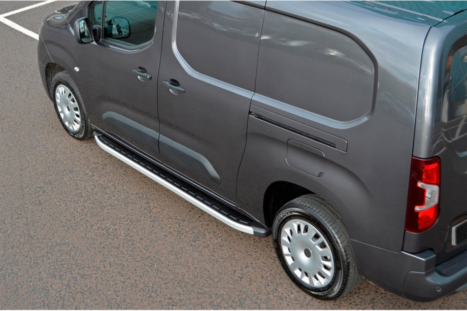 Fiat Doblo III 2023- гг. Боковые Подножки Fullmond (2 шт., Алюминий) Фото 6