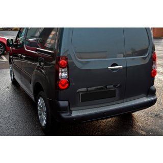 Накладка на задний бампер OmsaLine нержавеющая сталь Peugeot Partner Tepee 2008-2018 гг. фото 4