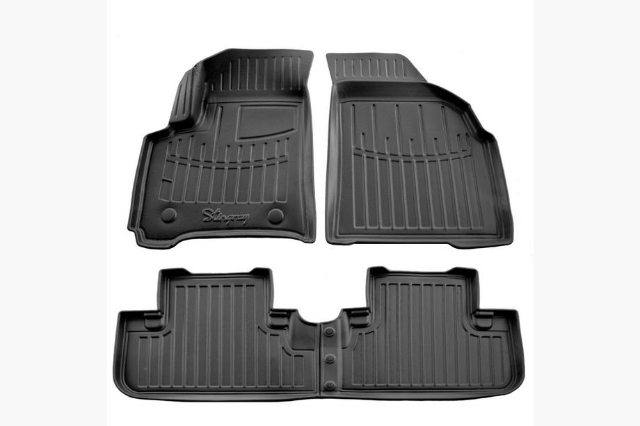 Chevrolet Tacuma/Rezzo 2000-2008 гг. Коврики резиновые Stingray 3D (5 шт, полиуретан) Image