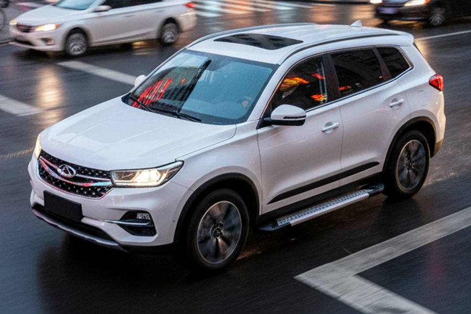 Chery Tiggo 7 2020- гг. Боковые Подножки New Vision Grey (2 шт., Алюминий) Image