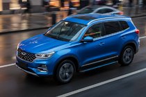 Chery Tiggo 7 2020- гг. Боковые Подножки Maya Blue (2 шт., Алюминий) фото 1
