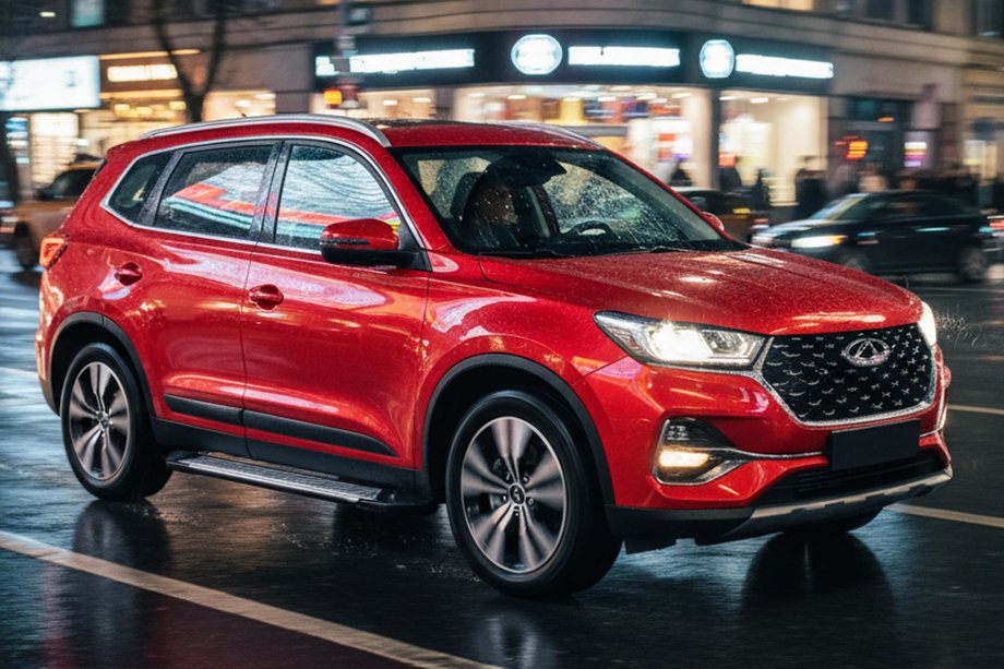 Chery Tiggo 7 2020- гг. Боковые Подножки Line (2 шт., Алюминий) Image