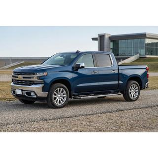 Боковые пороги RedLine V1 (2 шт., алюминий) Chevrolet Silverado 2019- гг. фото 1