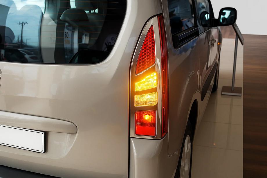 Peugeot Partner Tepee 2008-2018 гг. Хромированные Накладки на Задние Фонари (2 шт, Нержавейка) Carmos Image
