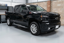 Chevrolet Silverado 2019- гг. Боковые пороги New Vision Black (2 шт., алюминий) фото 1