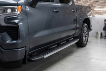 Chevrolet Silverado 2019- гг. Боковые Подножки Duru (2 шт., Алюминий) фото 2