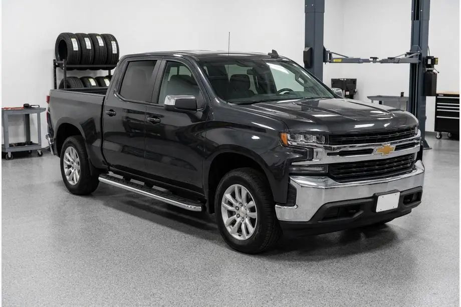 Chevrolet Silverado 2019- гг. Боковые Подножки Maydos V1 (2 шт., Алюминий) Image