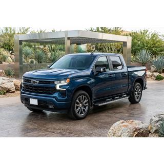 Боковые Подножки BlackLine (2 шт., Алюминий) Chevrolet Silverado 2019- гг. фото 1