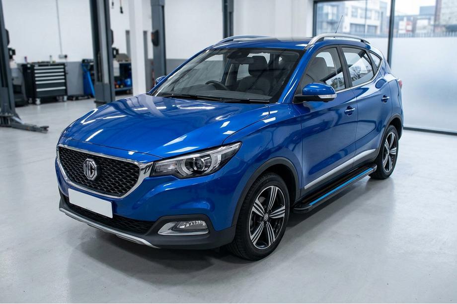 MG ZS 2017-2024 гг. Боковые Подножки Maya Blue (2 шт., Алюминий) Фото 1