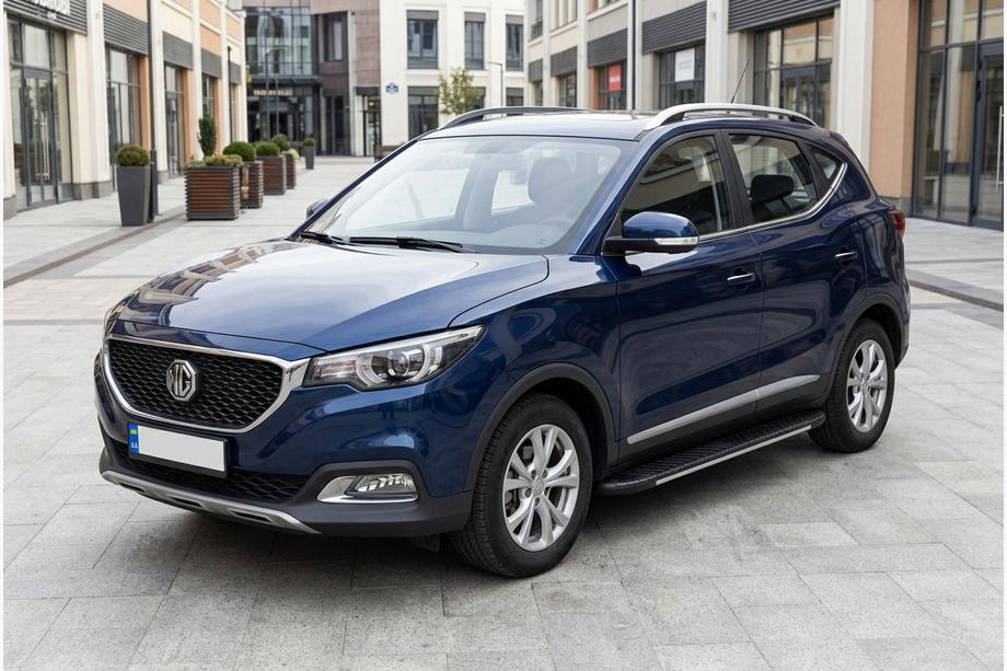 MG ZS 2017-2024 гг. Боковые Подножки Bosphore Grey (2 шт., Алюминий) Фото 1
