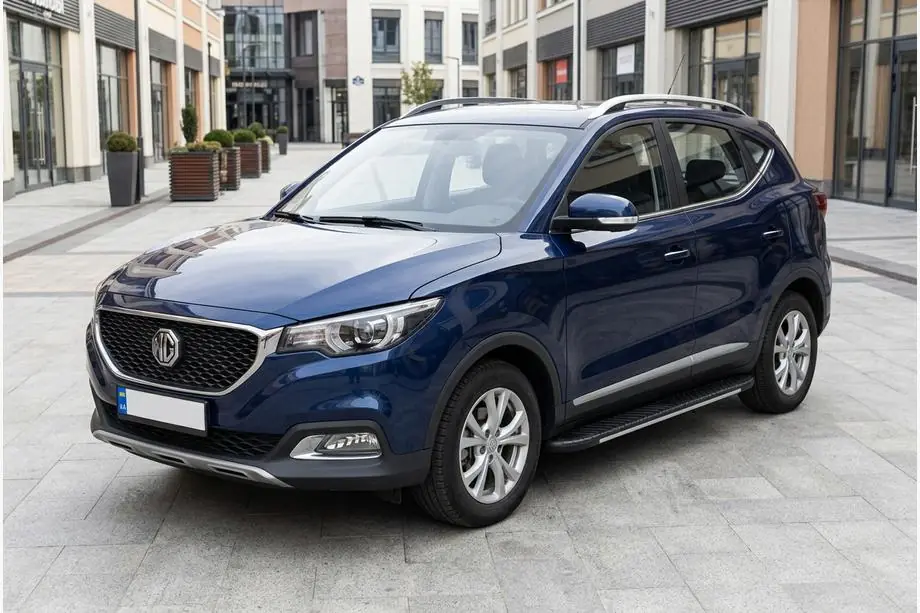 MG ZS 2017-2024 гг. Боковые Подножки Bosphore Grey (2 шт., Алюминий) Image