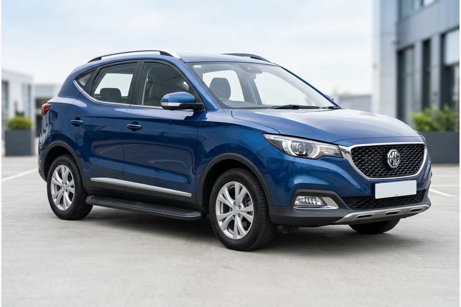 MG ZS 2017-2024 гг. Боковые Подножки Tayga Black (2 шт., Алюминий) Фото 1