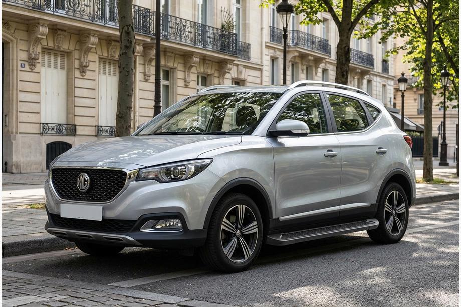 MG ZS 2017-2024 гг. Боковые Подножки Allmond Black (2 шт., Алюминий) Фото 1