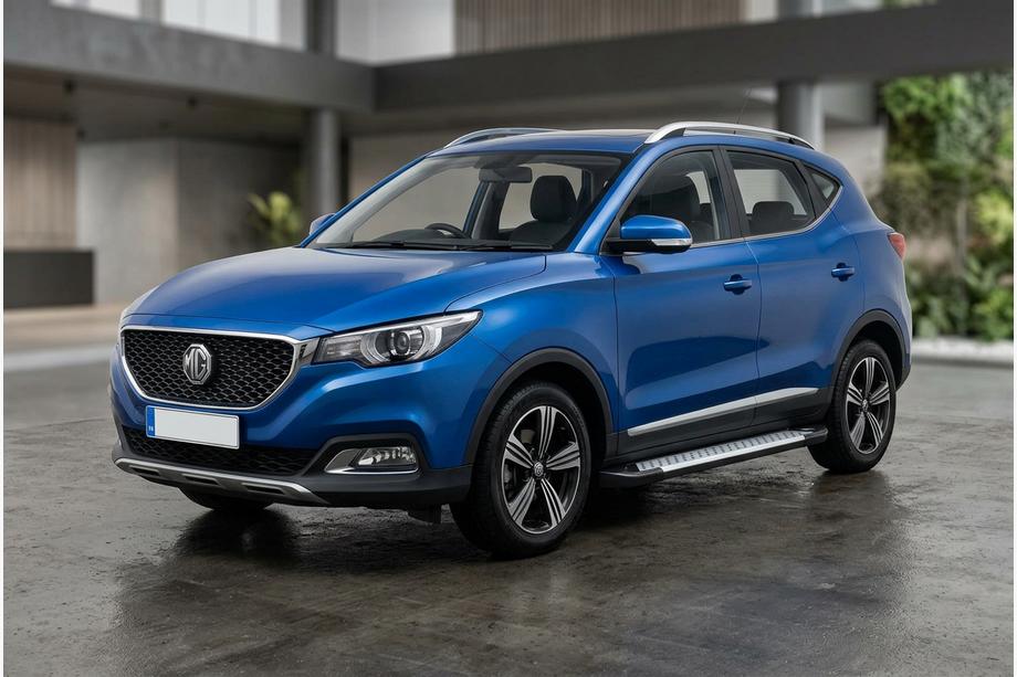 MG ZS 2017-2024 гг. Боковые пороги Allmond Grey (2 шт., алюминий) Фото 1
