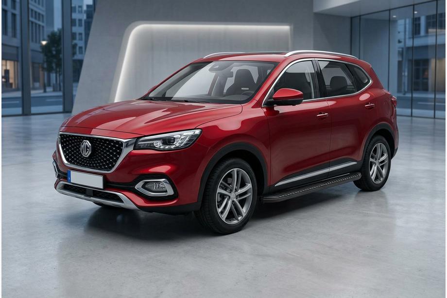 MG HS 2018- гг. Боковые Подножки Tayga Black (2 шт., Алюминий) Image