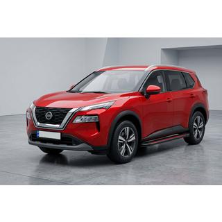 Боковые Подножки Maya Red (2 шт., Алюминий) Nissan X-trail T33/Rogue 2022- гг. фото 1