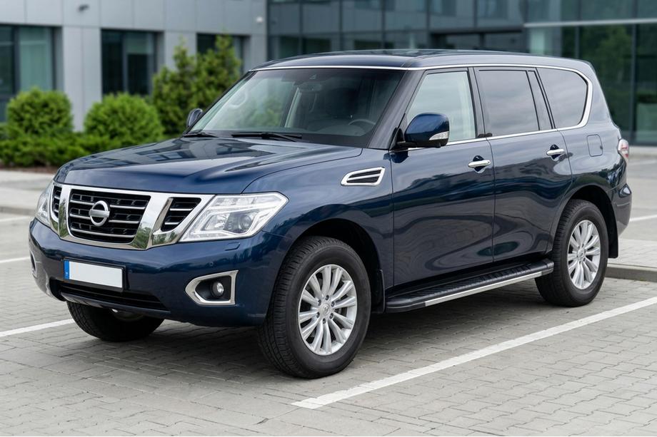 Nissan Armada 2016-2024 гг. Боковые Подножки Bosphore Grey (2 шт., Алюминий) Фото 1