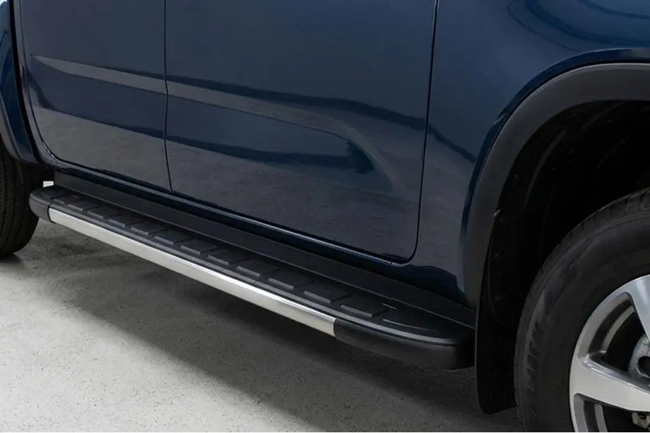 Volkswagen Amarok 2022- гг. Боковые Подножки Duru (2 шт., Алюминий) Image