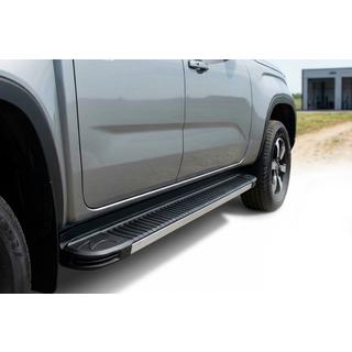Боковые Подножки Maya V1 (2 шт., Алюминий) Volkswagen Amarok 2022- гг. фото 1