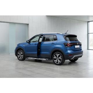 Боковые Подножки Sunrise (2 шт., Алюминий) Volkswagen T-Cross 2019- гг. фото 1