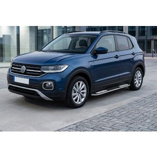 Боковые Подножки Tayga V2 (2 шт., Алюминий) Volkswagen T-Cross 2019- гг. фото 1