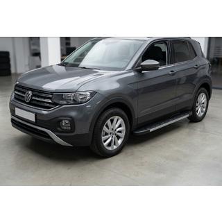 Боковые Подножки Duru (2 шт., Алюминий) Volkswagen T-Cross 2019- гг. фото 1
