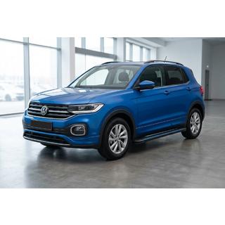 Боковые Подножки Maya Blue (2 шт., Алюминий) Volkswagen T-Cross 2019- гг. фото 1