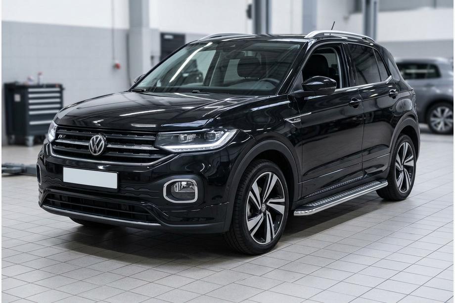 Volkswagen T-Cross 2019- гг. Боковые Подножки Maydos V2 (2 шт., Алюминий) Фото 1