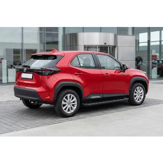 Боковые Подножки Allmond Black (2 шт., Алюминий) Toyota Yaris/Yaris Cross (XP210) 2020- гг. фото 1