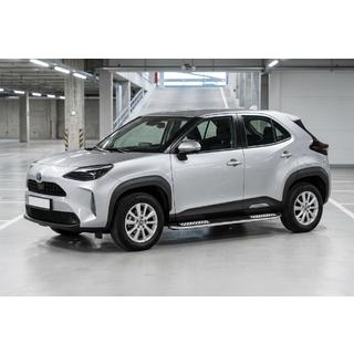 Боковые Подножки Tayga V2 (2 шт., Алюминий) Toyota Yaris/Yaris Cross (XP210) 2020- гг. фото 1