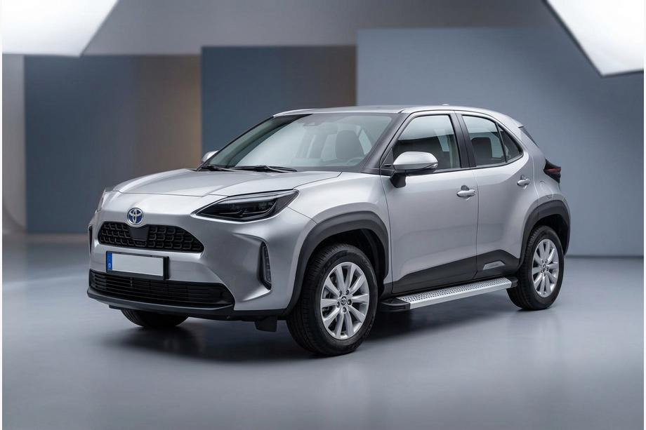Toyota Yaris/Yaris Cross (XP210) 2020- гг. Боковые Подножки Maya V2 (2 шт., Алюминий) Image