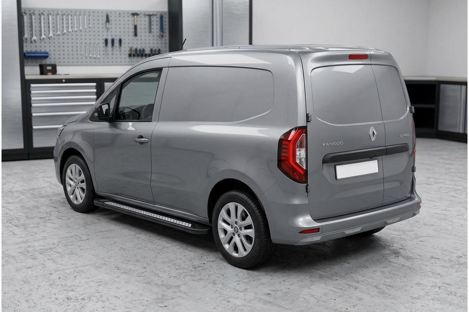 Renault Kangoo/Express 2021- гг. Боковые пороги New Vision Black (2 шт., алюминий) Renault Kangoo 2021↗ гг. Фото 1