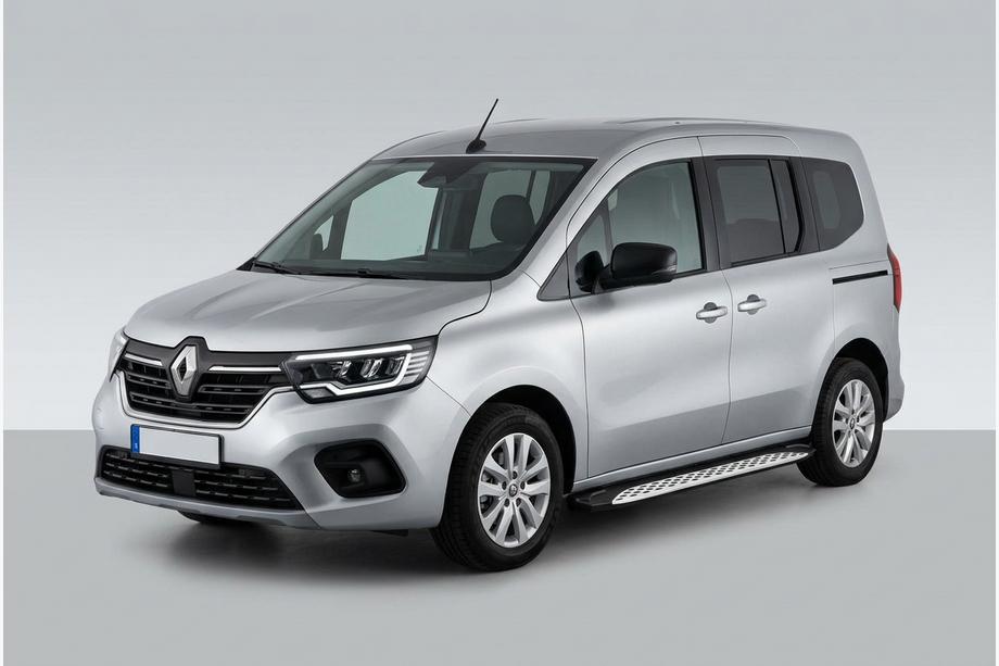 Renault Kangoo/Express 2021- гг. Боковые Подножки Shining (2 шт., Алюминий) Renault Express с 2021 года Image
