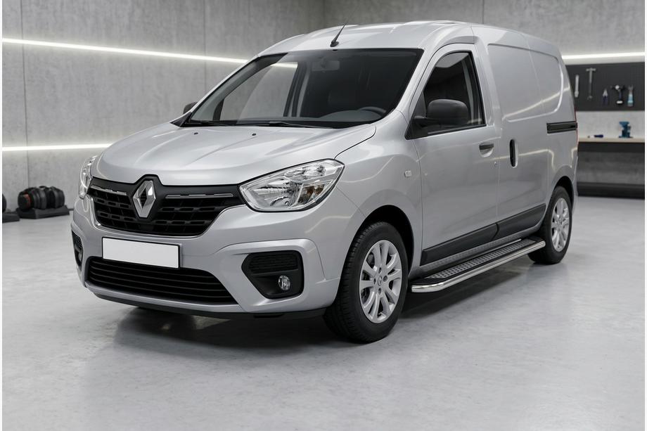 Renault Kangoo/Express 2021- гг. Боковые Подножки Maydos V2 (2 шт., Алюминий) Renault Express с 2021 года Image
