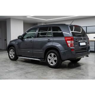 Боковые Подножки Shining V1 (2 шт., Алюминий) Suzuki Grand Vitara 2005-2017 гг. фото 1