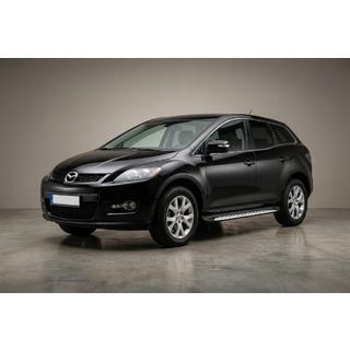 Боковые Подножки Shining V1 (2 шт., Алюминий) Mazda CX-7 2006-2012 гг. фото 1