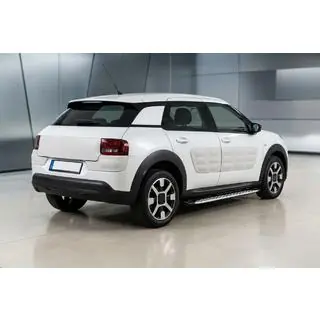 Боковые Подножки Shining V1 (2 шт., Алюминий) Citroen Cactus 2014-2020 гг. фото 1