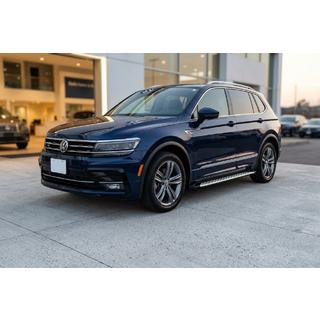 Боковые Подножки Shining V1 (2 шт., Алюминий) Volkswagen Tiguan 2016-2023 гг. фото 1