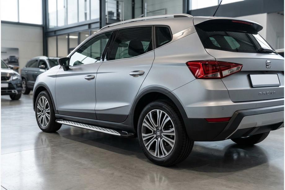 Seat Arona 2017- гг. Боковые Подножки Shining V1 (2 шт., Алюминий) Фото 1