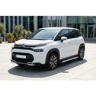 Боковые Подножки Shining V1 (2 шт., Алюминий) Citroen C-3 Aircross 2017-2024 гг. фото 1