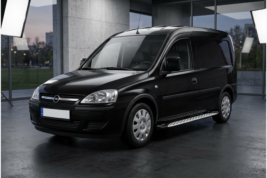Opel Combo 2002–2012 гг. Боковые Подножки Shining V1 (2 шт., Алюминий) Image