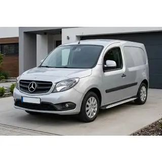 Боковые Подножки Shining V1 (2 шт., Алюминий) Mercedes Citan 2013-2021 гг. фото 1