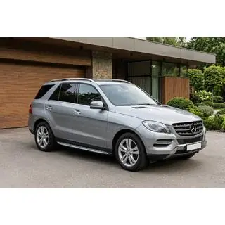 Боковые Подножки Shining V1 (2 шт., Алюминий) Mercedes GLE/ML class W166 2011-2018 гг. фото 1