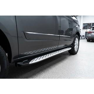 Боковые Подножки Shining V1 (2 шт., Алюминий) Ford Custom 2013-2022 гг. фото 1