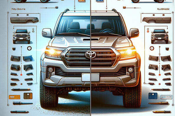 Преимущества и недостатки оригинальных и реплика обвесов для Land Cruiser 200 фото 1