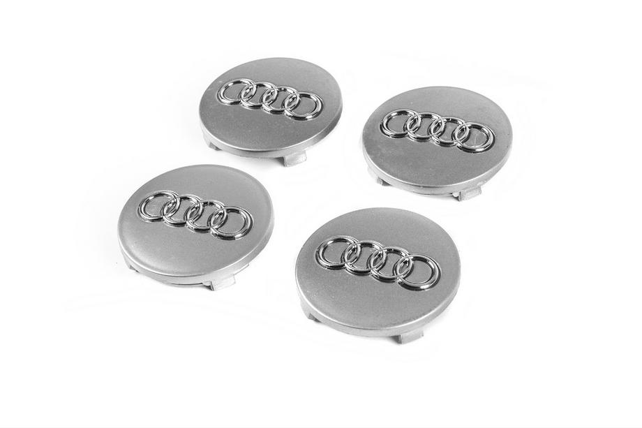 Audi Заглушки в диски 60/58мм серые ad5957s (комплект 4 шт) Image