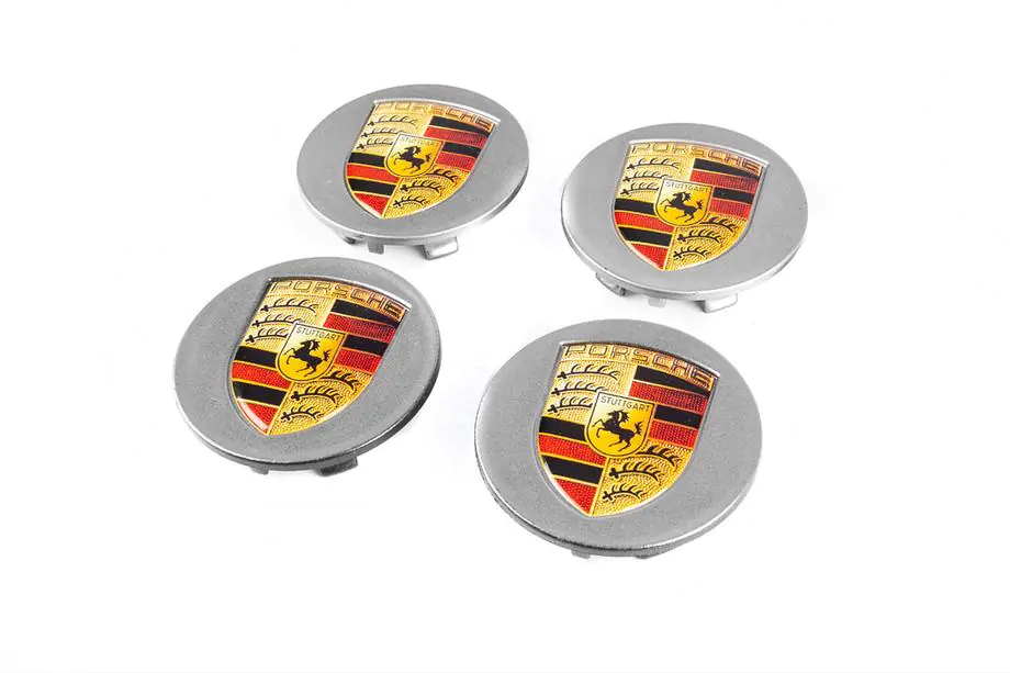 Porsche Заглушки на диски 76/71мм серые (4 шт) Image