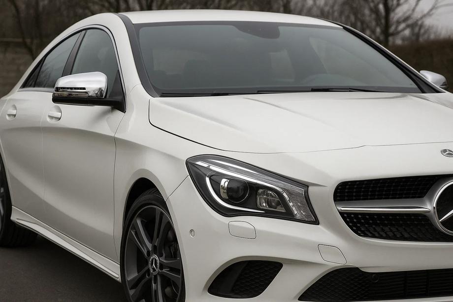 Mercedes CLA C117 2013-2019 гг. Накладки на Зеркала (2 шт, Нержавейка) Фото 3