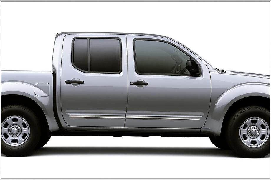 Nissan Navara 2006-2015 гг. Молдинги на двери Нержавеющая сталь (4 шт) Image